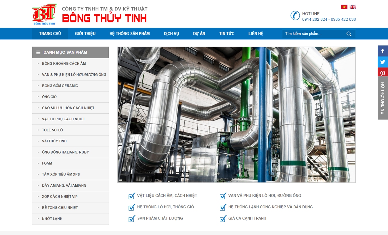 Công ty TNHH TM & DV Kỹ thuật Bông Thủy Tinh