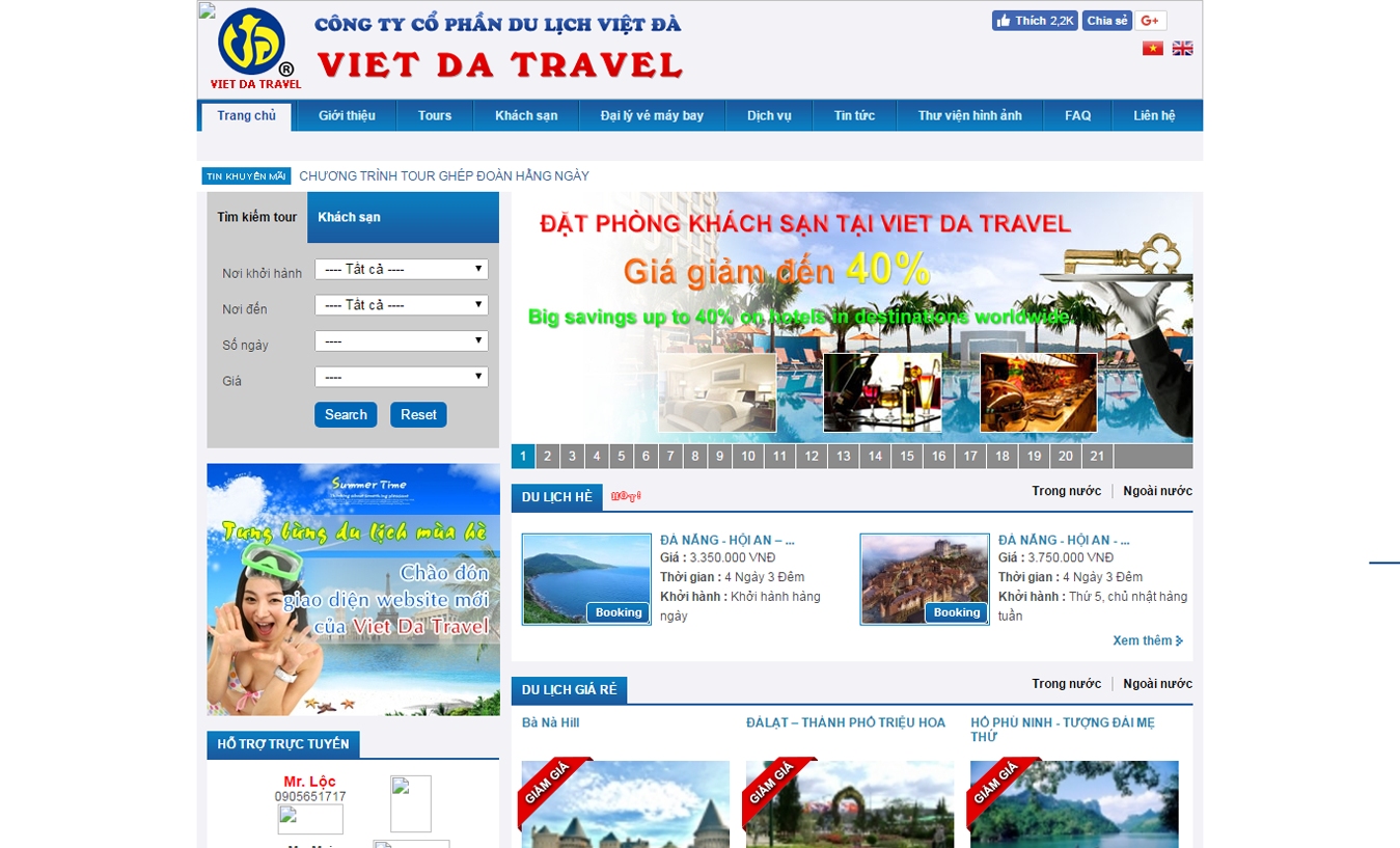 Công ty CP Du Lịch Việt Đà