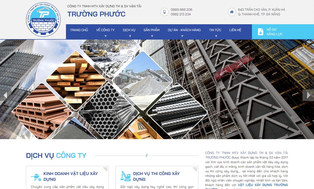 Công ty TNHH MTV xây dựng TM & DV vận tải Trường Phước