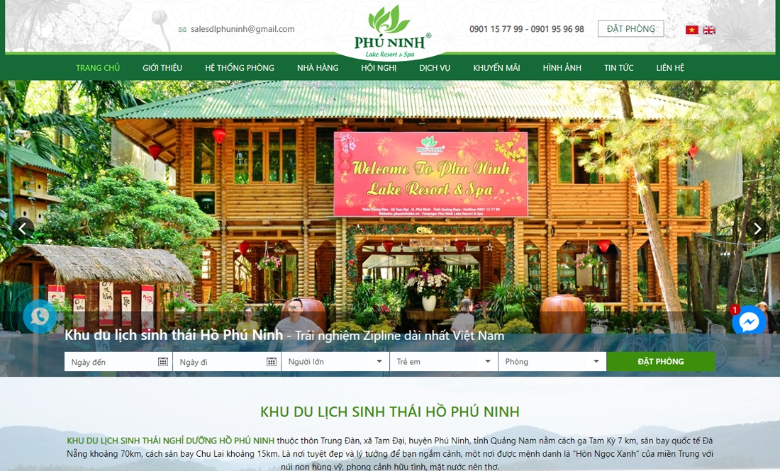 KDL Sinh Thái Hồ Phú Ninh